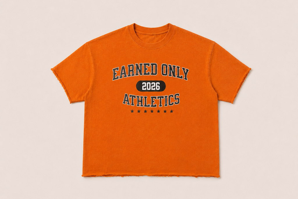 Earned Only Burnt Orange Cut Tee
