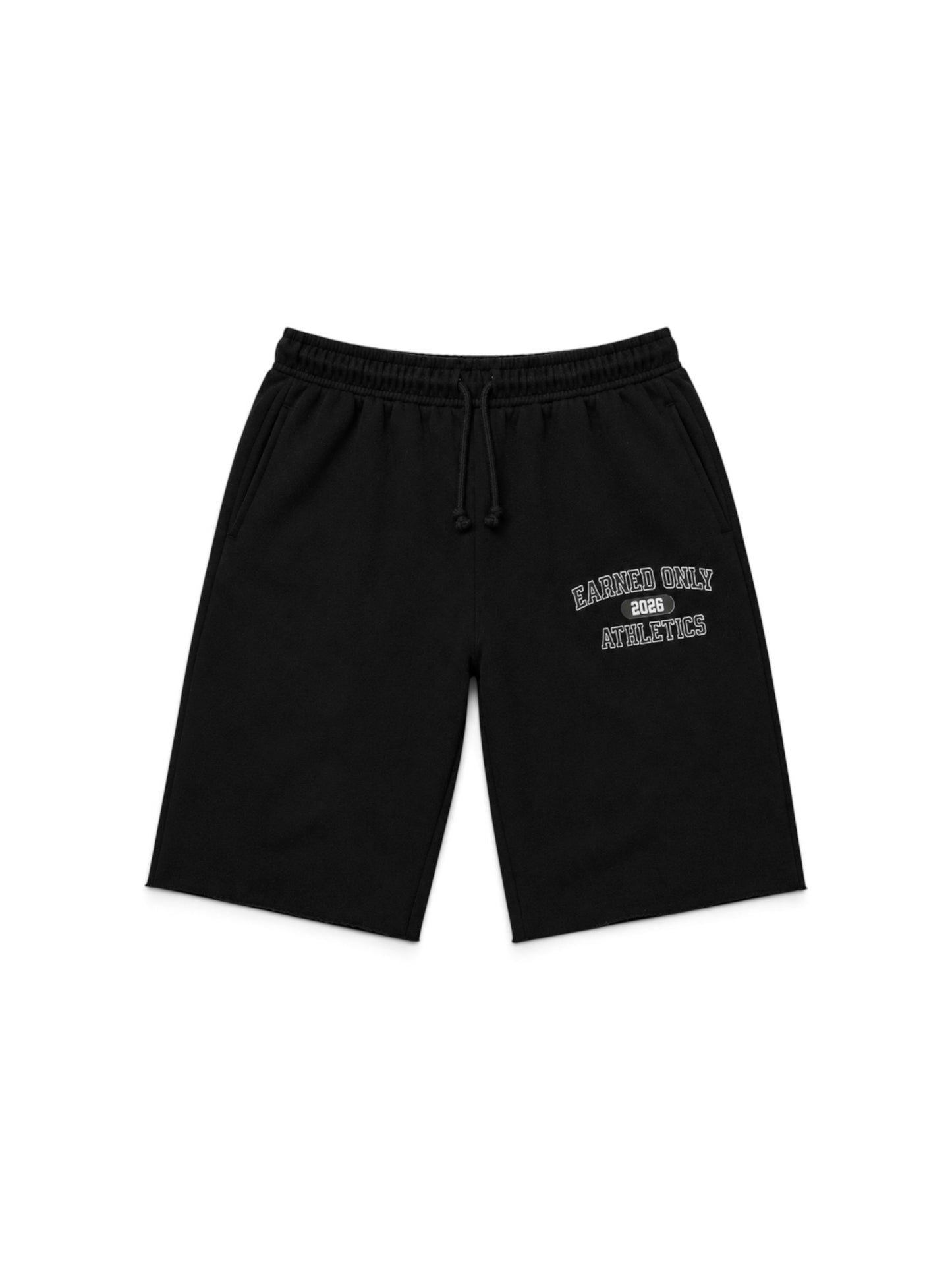 Earned Only Cutoff Fleece Shorts